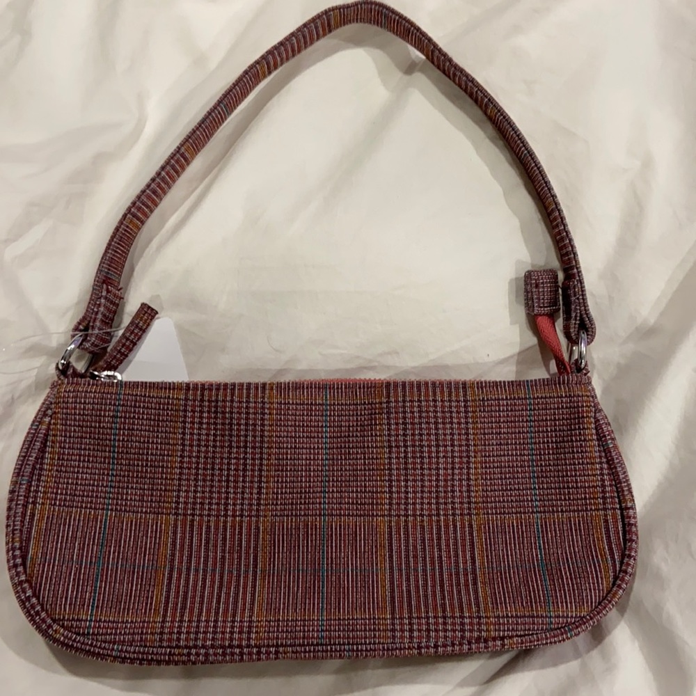 Plaid shoulder bag
